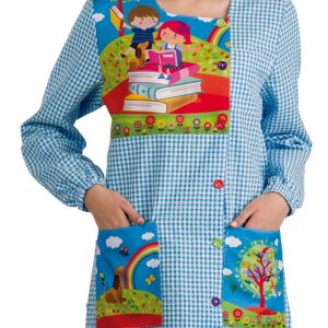 Bata modelo "Libros y niños"