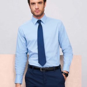 Camisa con elastano manga larga "Brighton"