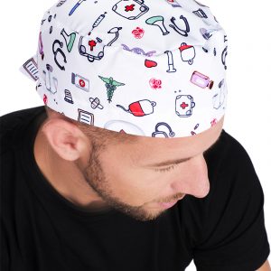 Gorro goma y cinta "Utensilios sanidad"