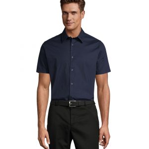 Camisa con elastano manga corta "Broadway"